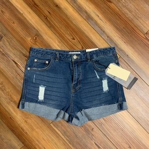 Denim shorts
